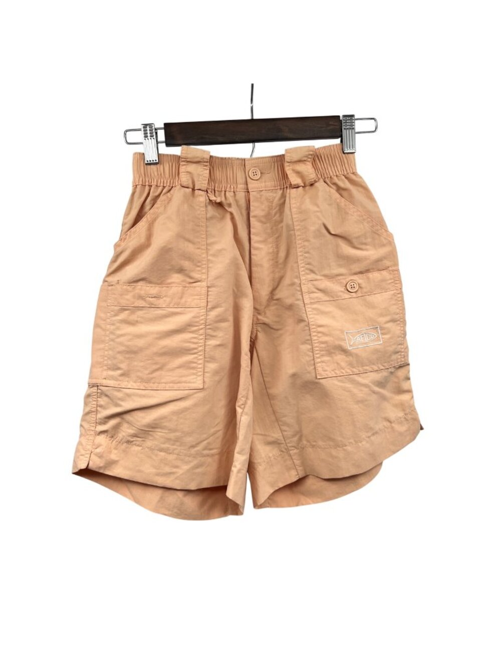 AFTCO Womens Utility Shorts Elastic Waist Peach Size 28 Waist Fishing